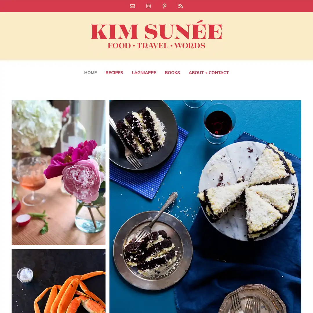 Kim Sunée website by Mace Design Co. in Juneau, Alaska.
